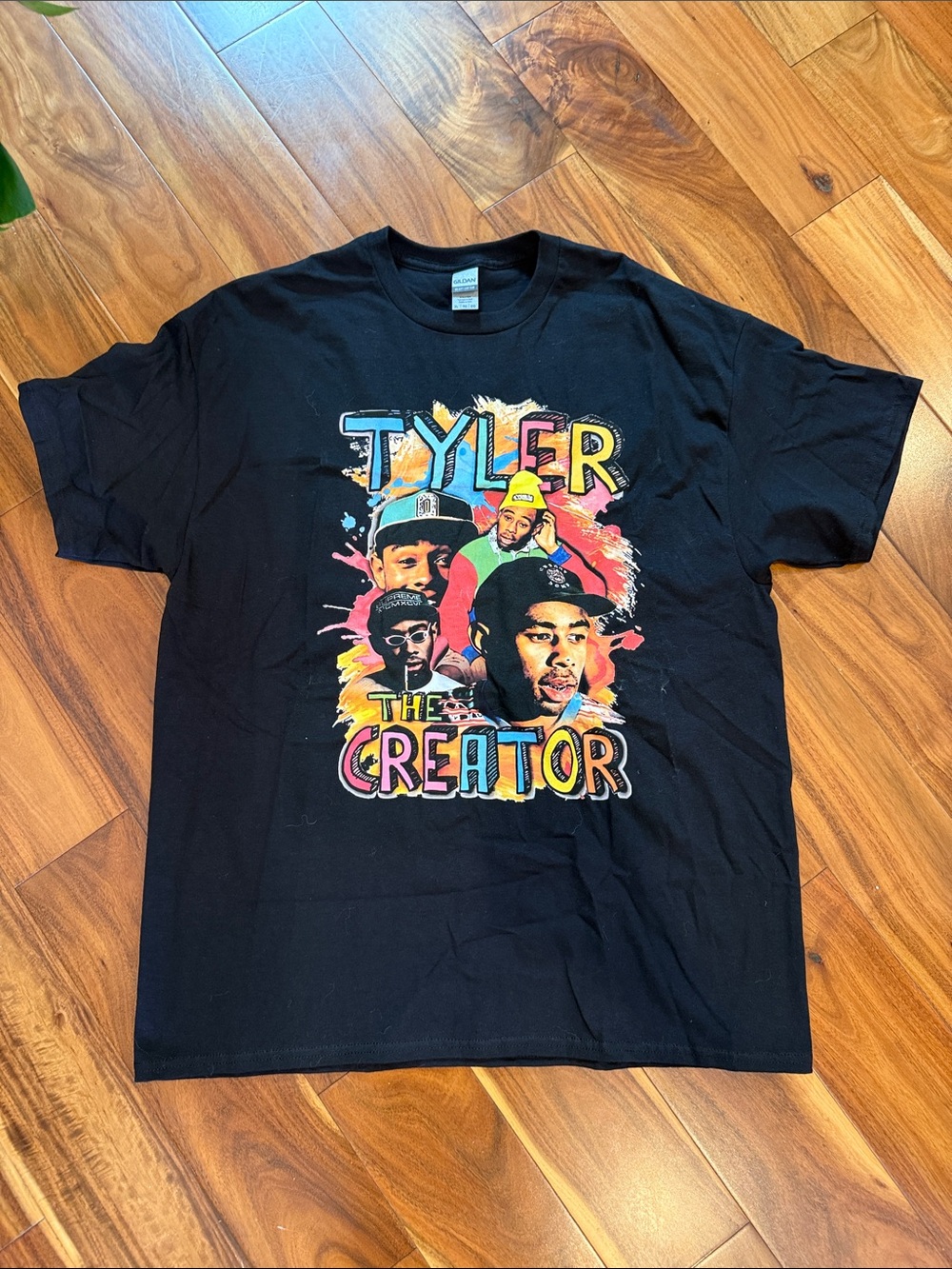 Gildan Black 'Tyler The Creator' Multicolor Graphic Tee